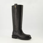 Imagem das Botas Filo em couro preto da marca Fendi para Mulher - Temporada Outono-Inverno 2025 - Vista de três quartos frente direita