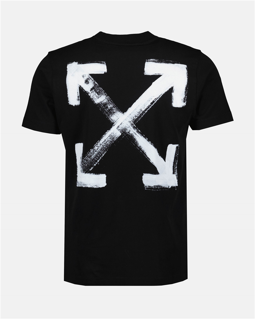 T-Shirts OMAA027F22JER009 1001 black white Off-White Schwarz Homme