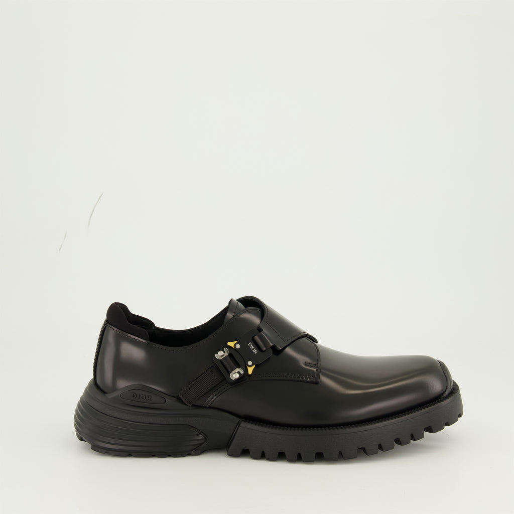 Chaussures de ville Derbies Monk Combat Dior Noir Homme