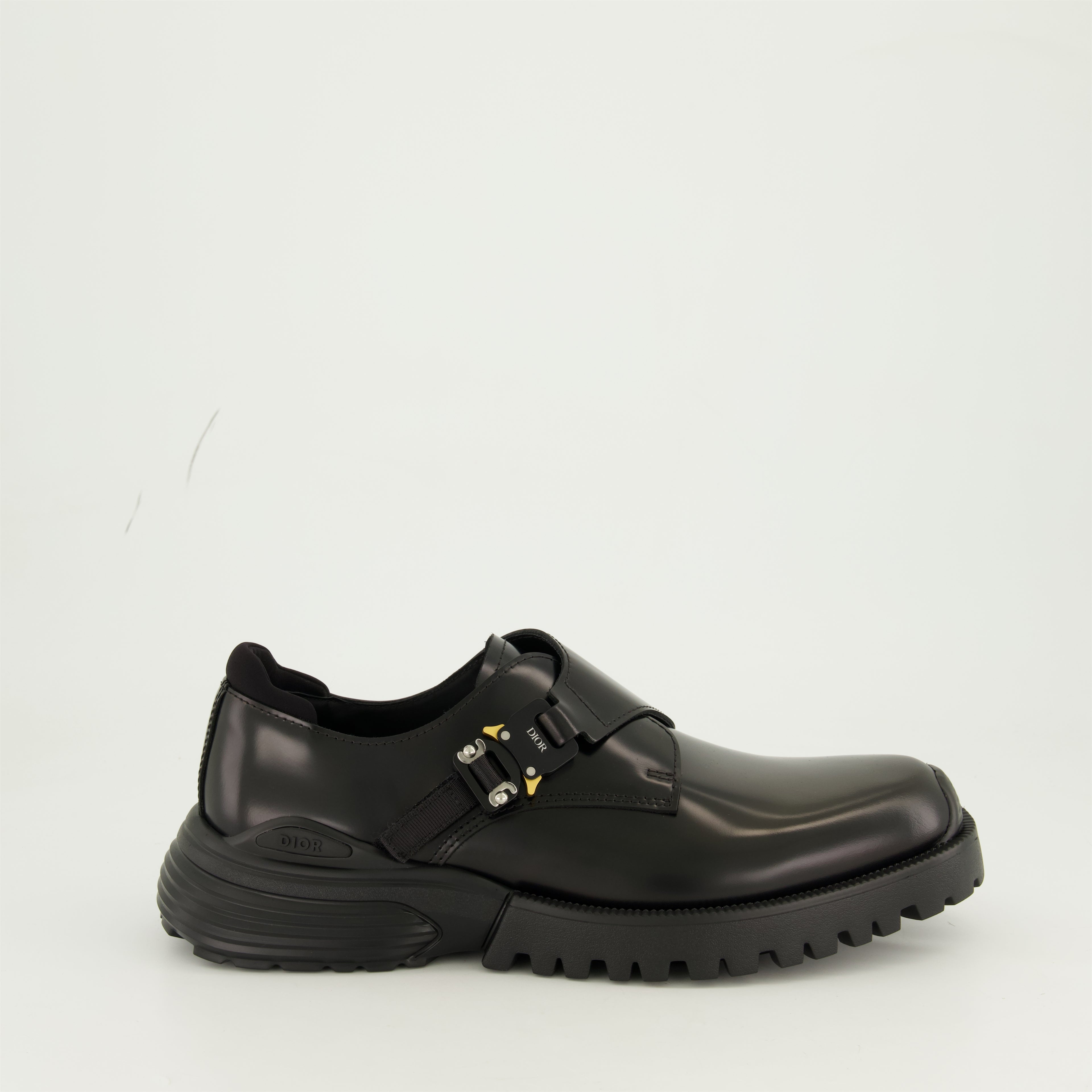 Chaussures de ville Derbies Monk Combat Dior Noir Homme
