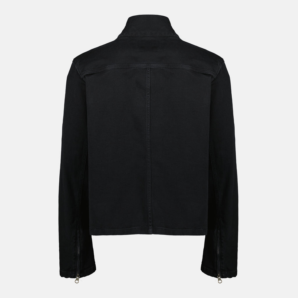 Image de l'article Veste City en denim noir de la marque Courrèges pour Homme - Saison Printemps-Été 2026 - Vue de Dos