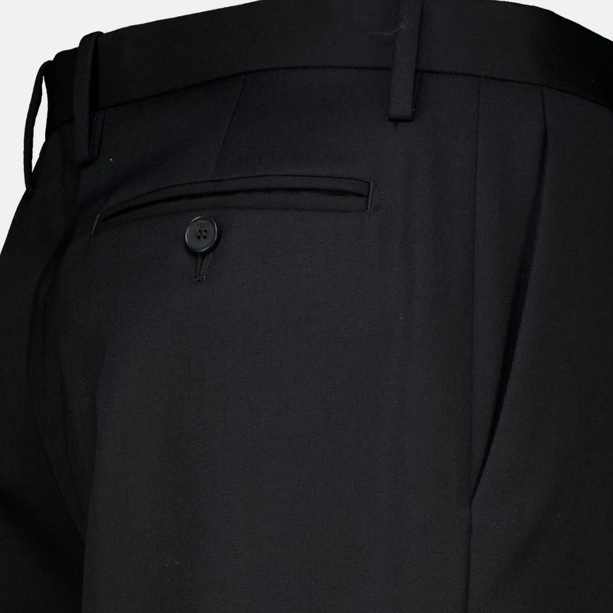 Pantalons Black Pleated Trousers Fendi Noir Femme