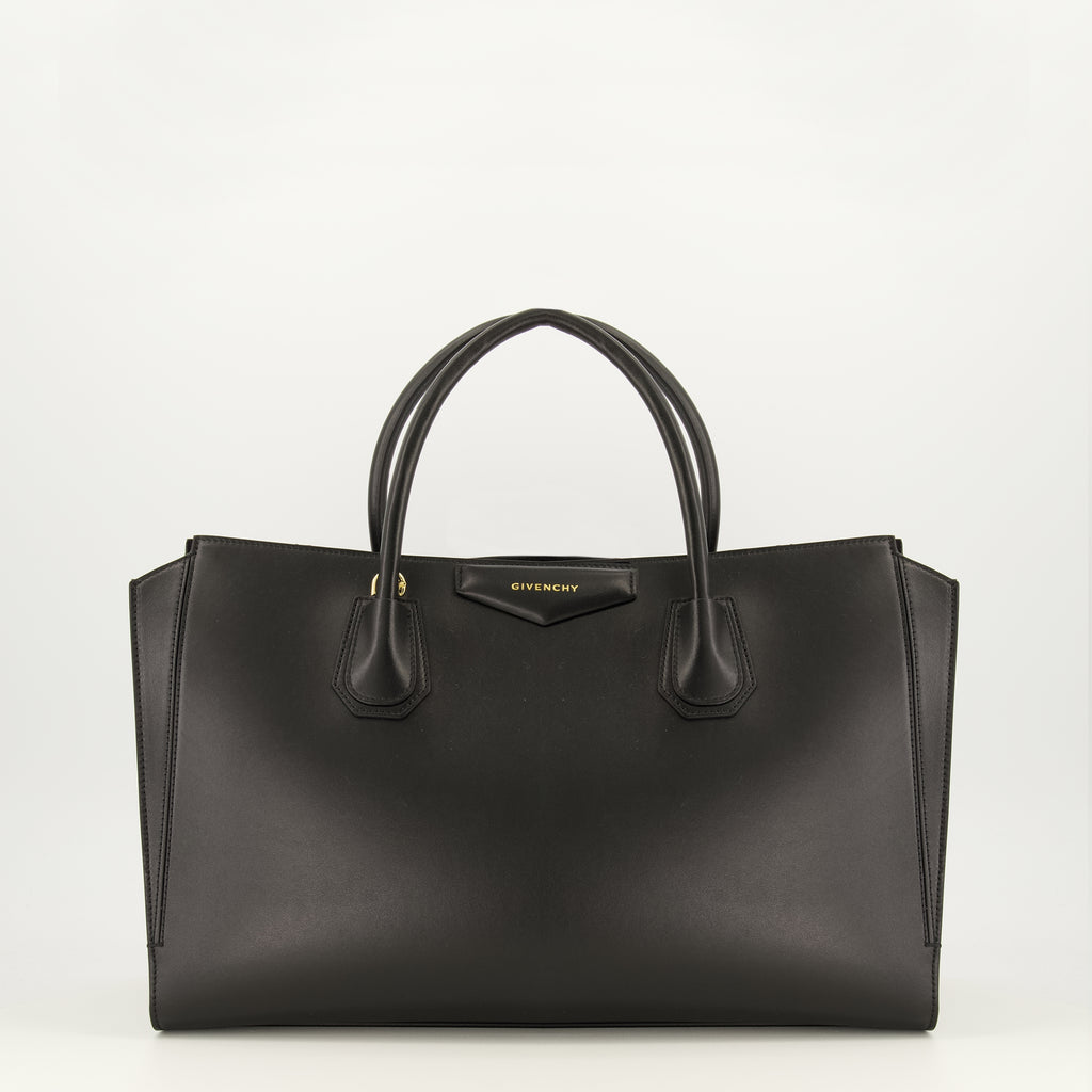 Sacs cabas Antigona Catchall Medium Schwarze Lederhandtasche Givenchy Noir Femme