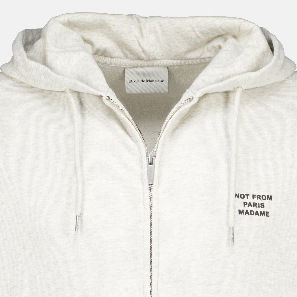 Sweatshirts 슬로건 집업 스웨트셔츠 그레이 Drole De Monsieur Gris Homme