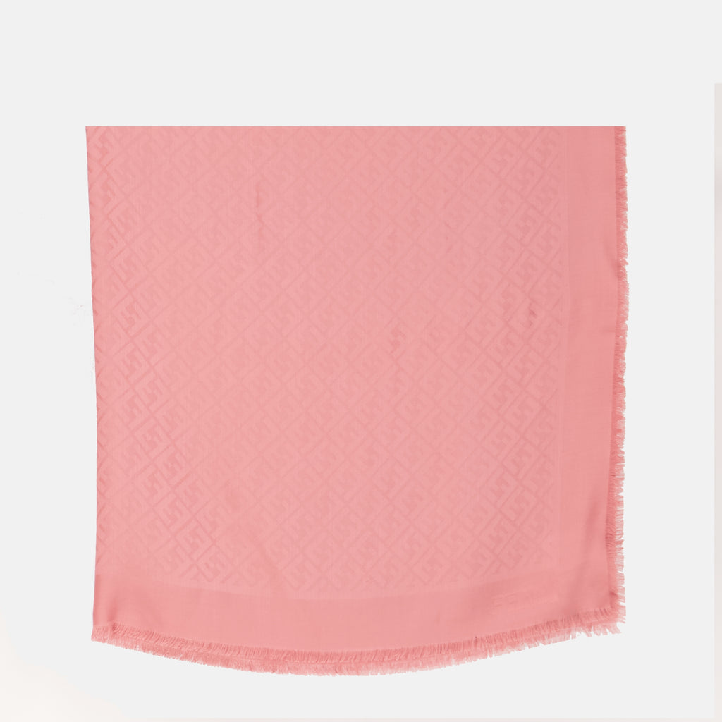 Image of the article FF shawl in silk and wool by the brand Fendi for Women - Autumn-Winter Season 2025 - Back View