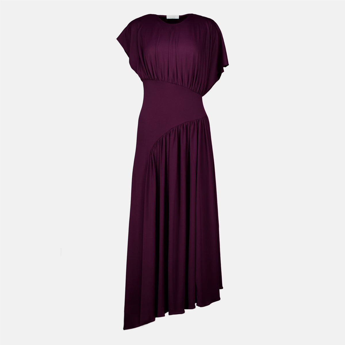 Robes Abito Lungo Asimmetrico Rabanne Violet Femme