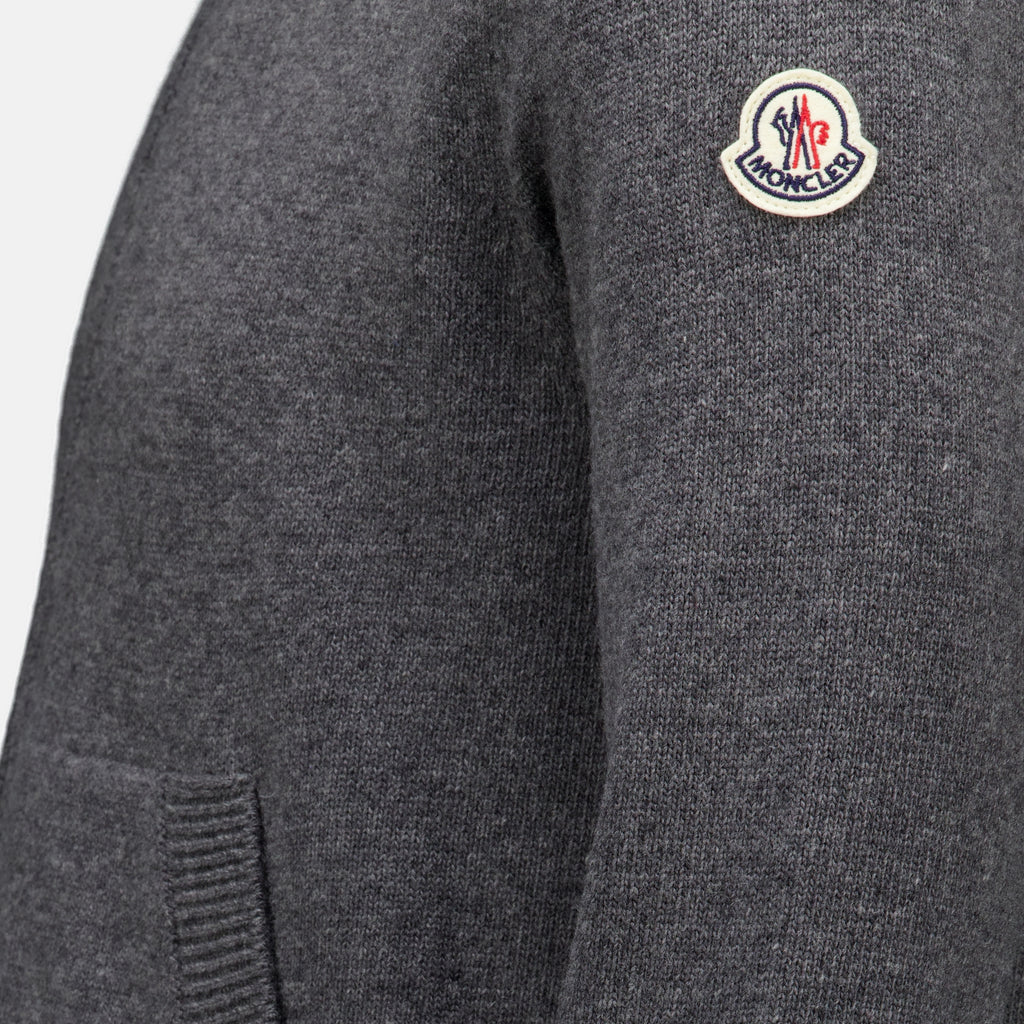 Vestes Cárdigan de lana y cachemire gris Moncler Gris Homme
