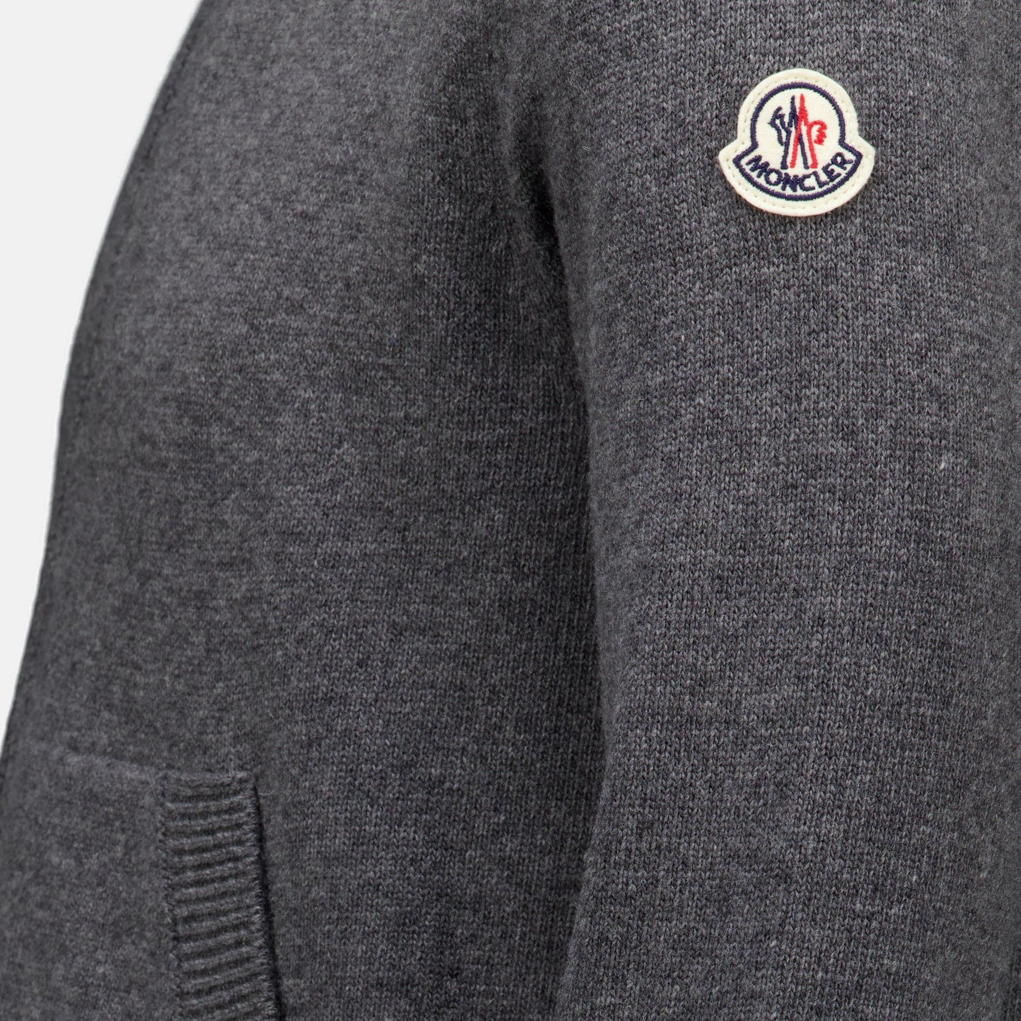 Vestes Cárdigan de lana y cachemire gris Moncler Gris Homme