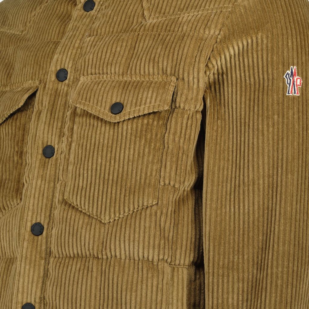 Image de l'article Doudoune-chemise Gelt marron de la marque Moncler Grenoble pour Homme - Saison Automne-Hiver 2025 - Vue détaillée_1