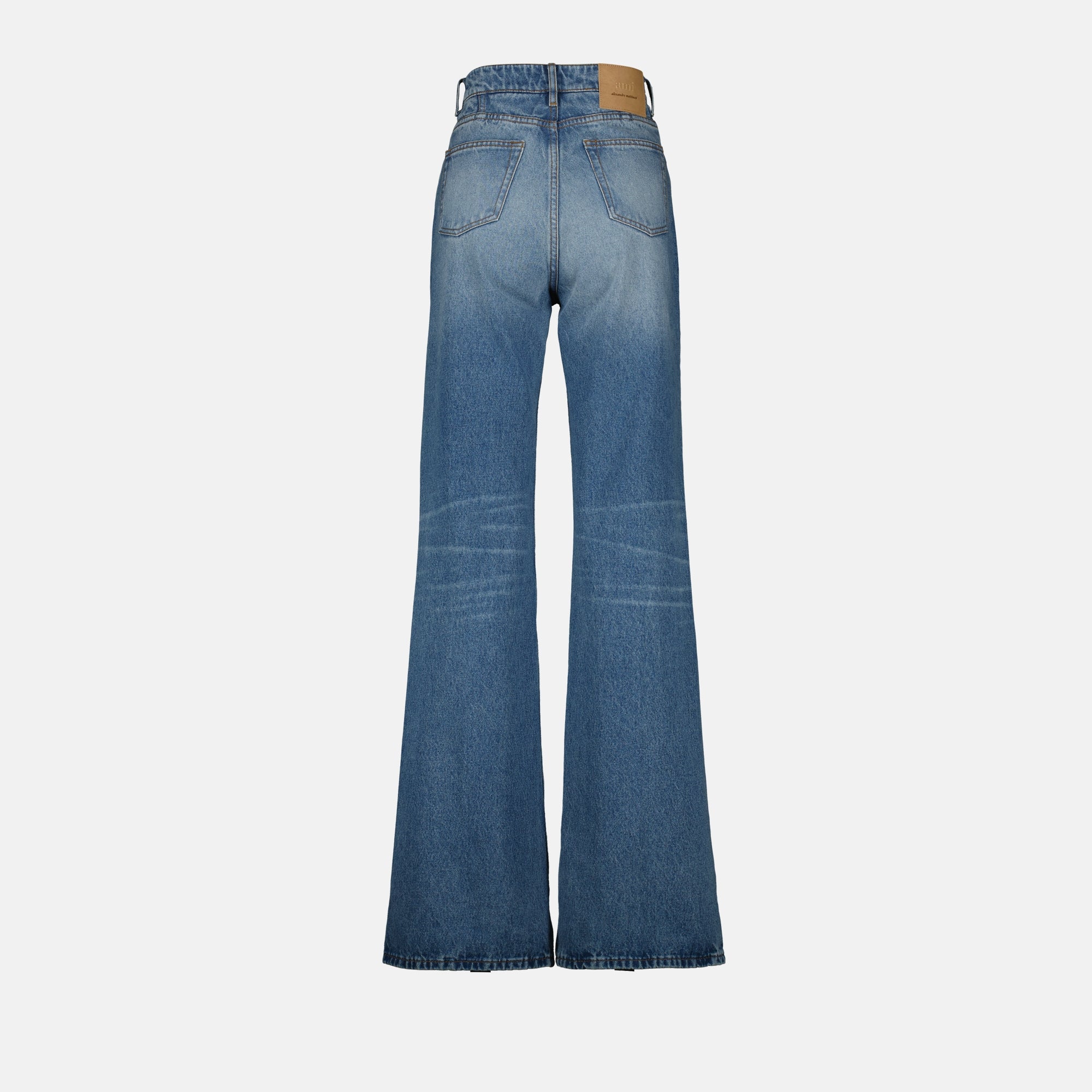 Pantaloni Jeans svasati Ami PARIS Blu Femme