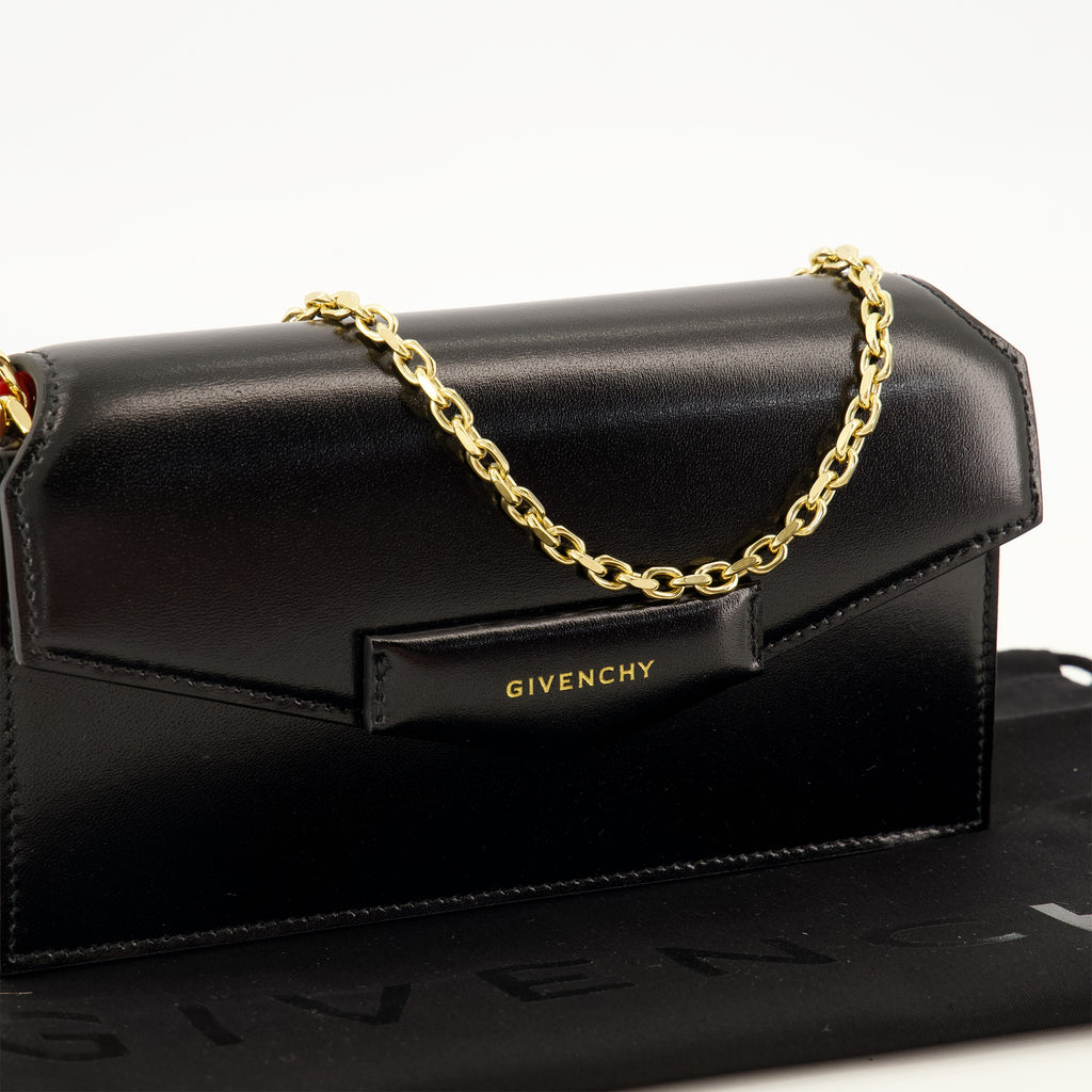 Sacs bandoulière Bolso de Piel Negra Antigona Givenchy Noir Femme
