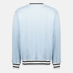 Imagen del sudadera de deporte con slogan azul claro de la marca Drole De Monsieur para hombre - Temporada Primavera-Verano 2026 - Vista Trasera