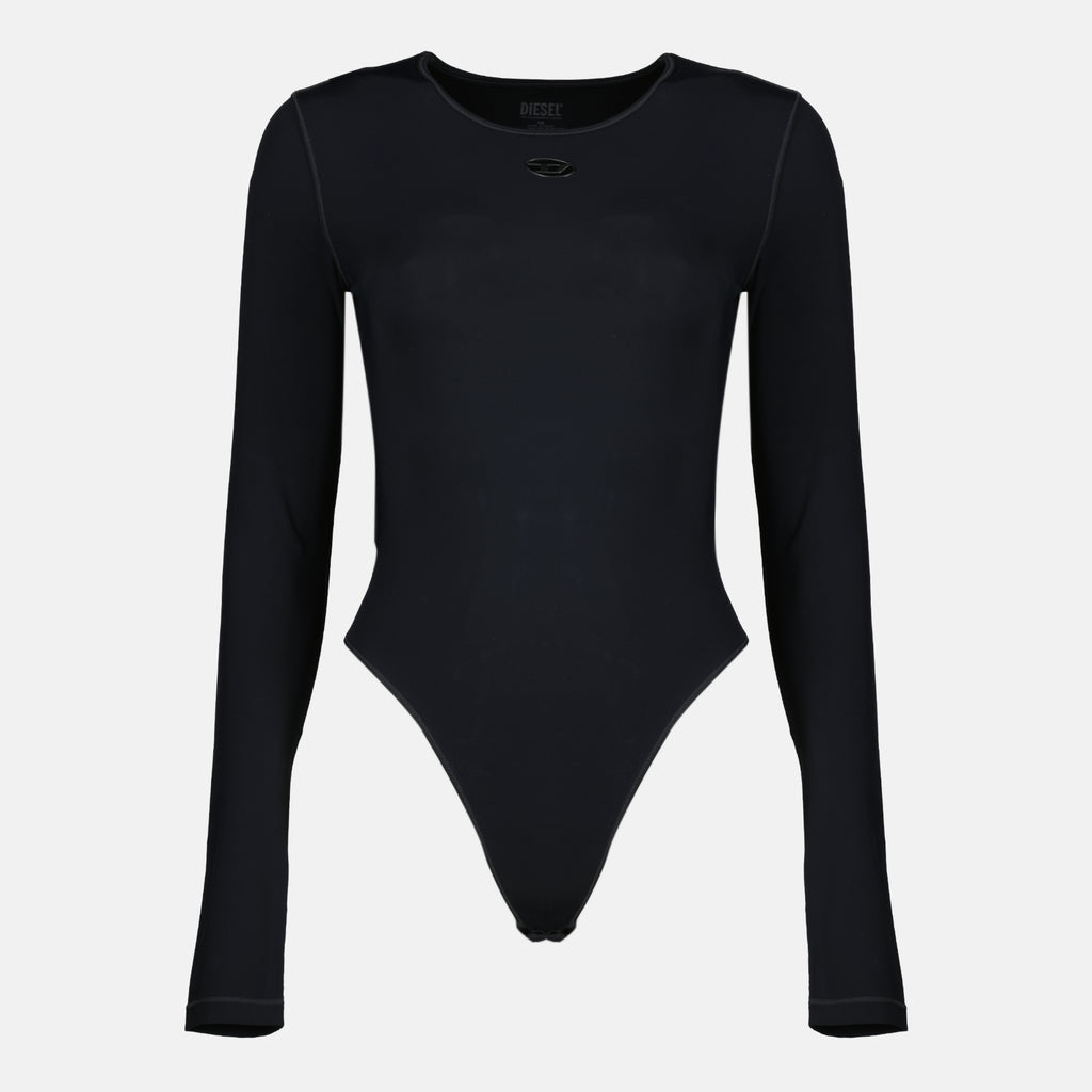 Tops Body Angelica nero in nylon Diesel Noir Femme