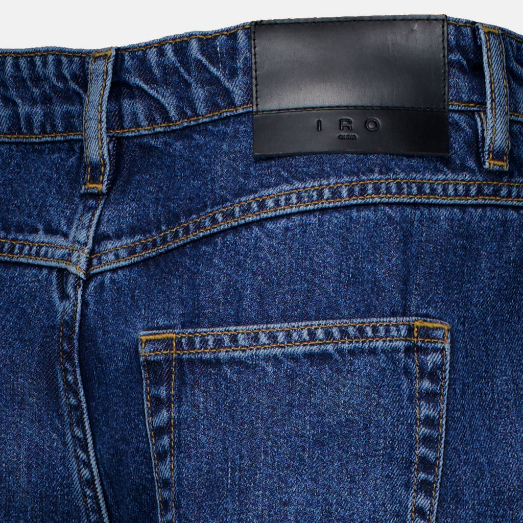 Pantalons Jeans Fluid em Denim Azul Escuro Iro Bleu foncé Femme