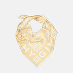 Sciarpe e guanti Quadrato in Seta 4G Givenchy Giallo Femme