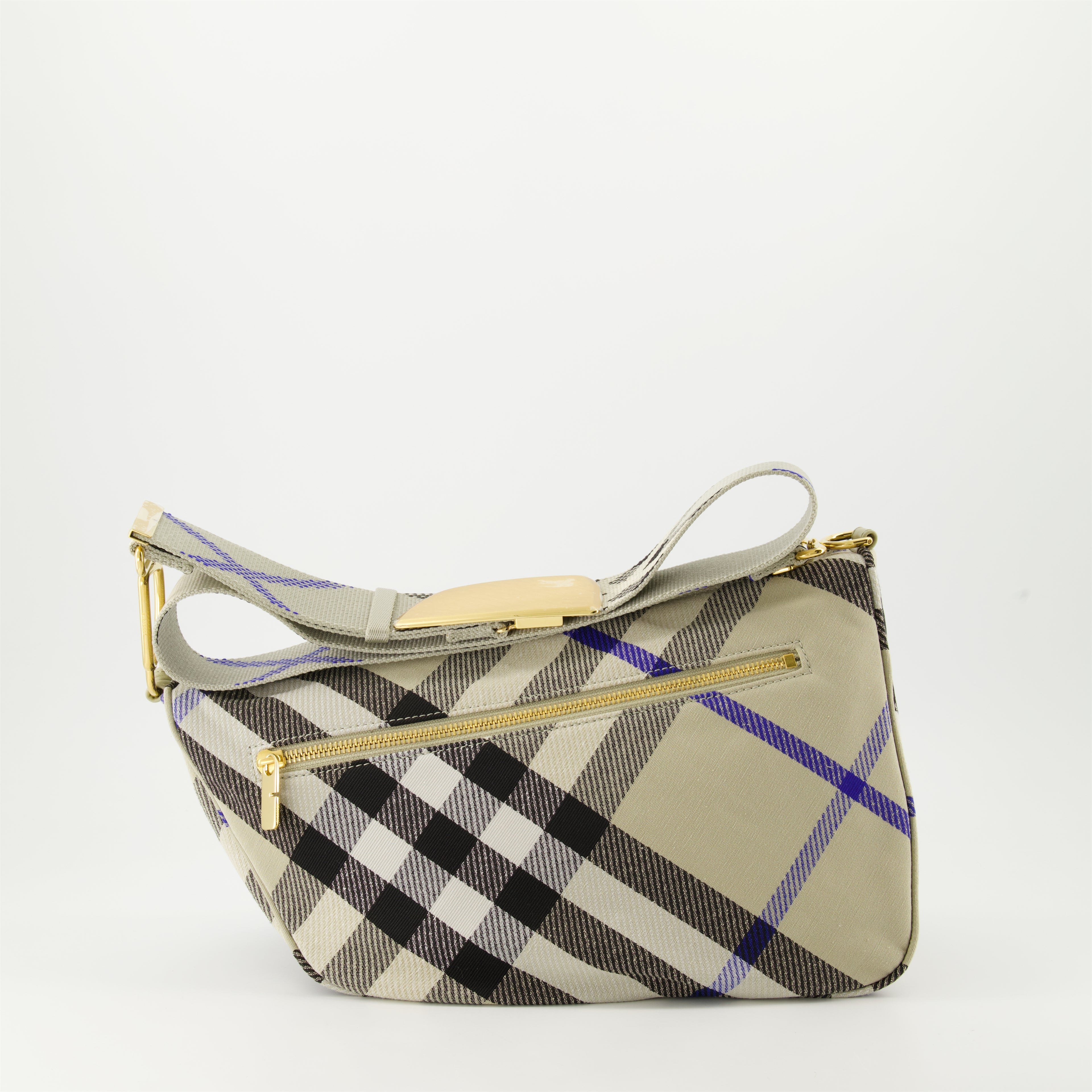 Sacs bandoulière Sac Shield à carreaux Burberry Beige Femme