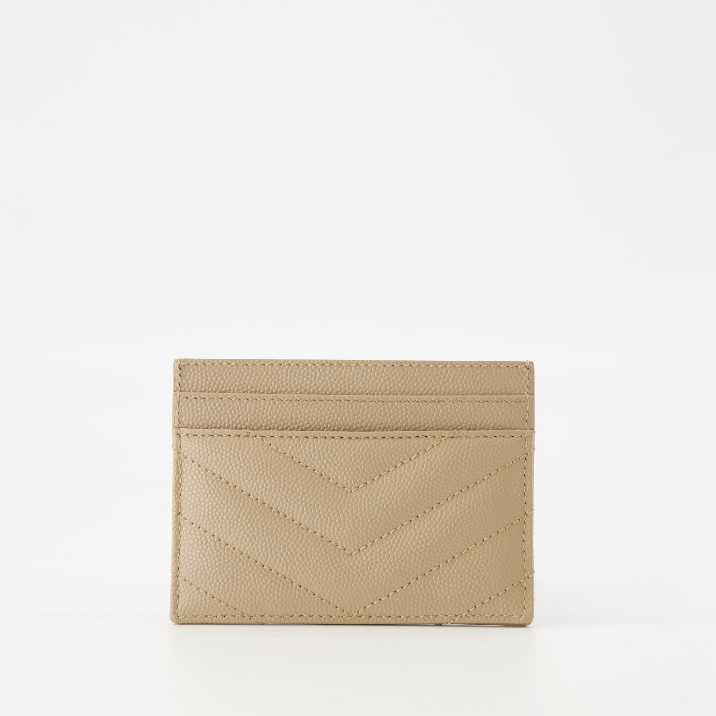 Petite maroquinerie Porte-cartes Cassandre Saint Laurent Beige Femme