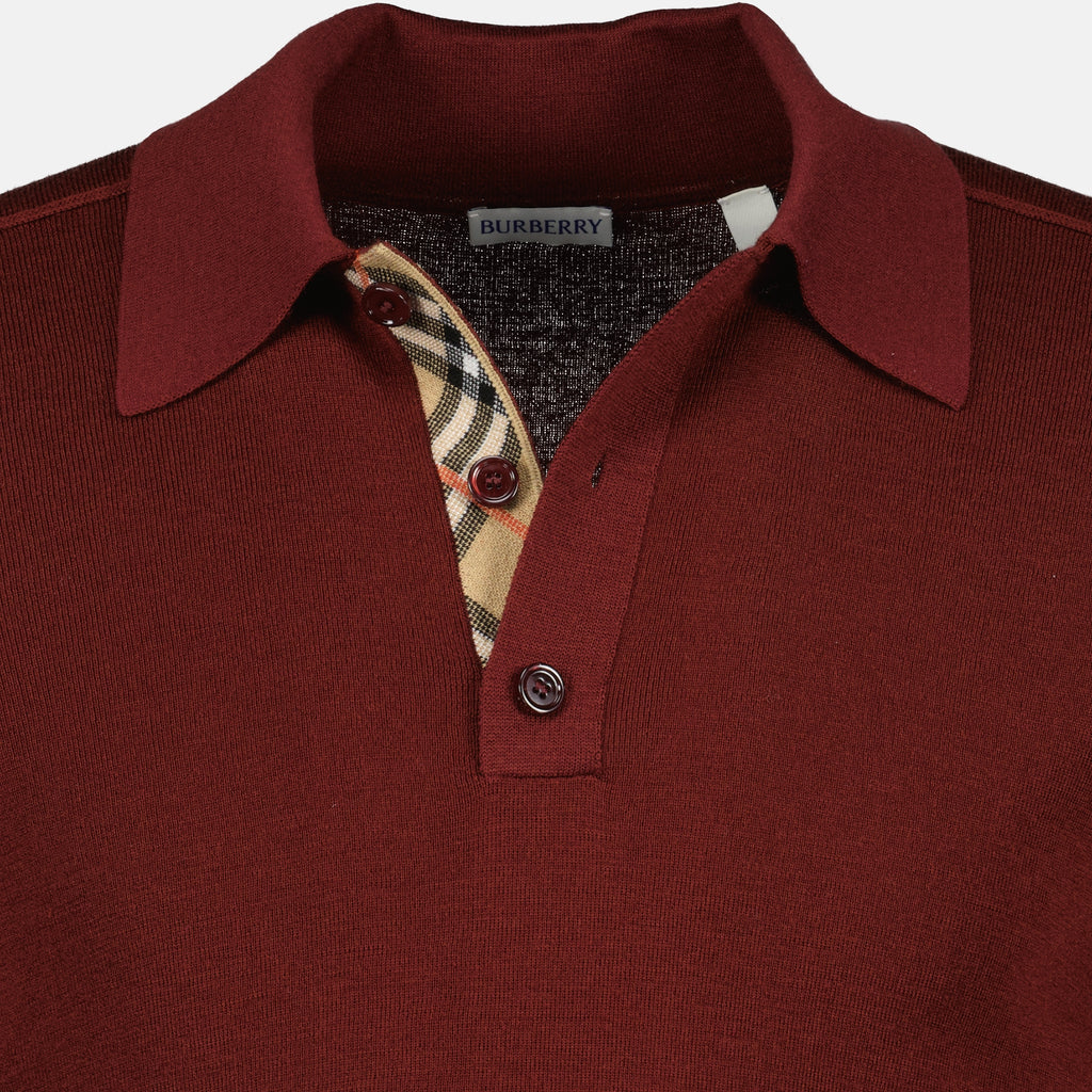 Bild des Burberry Herren Poloshirts mit langen Ärmeln - Herbst-Winter 2025 - Detailansicht_2
