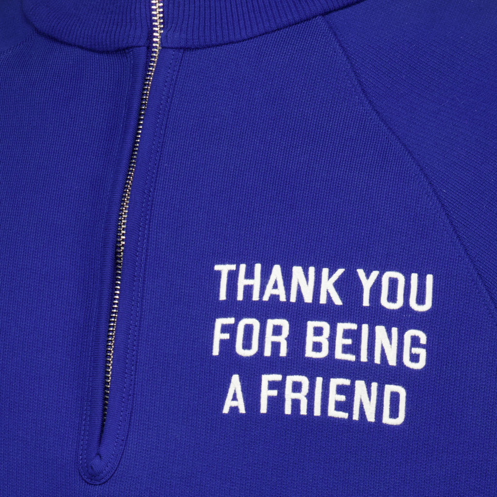 Sweatshirts Sweatshirt zippé bleu en coton Ami PARIS Bleu foncé Unisexe