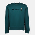 스웨터 로고 스웻셔츠 Moncler 녹색 남성