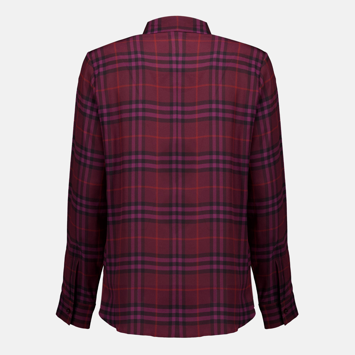 Tops Blusa di Seta a Spina di Pesce Burberry Violet Femme