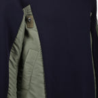 Sweatshirts Pull bi-matière Sacai Bleu foncé Homme