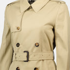 Cappotti Cappotto Trench Corto Burberry Beige Femme