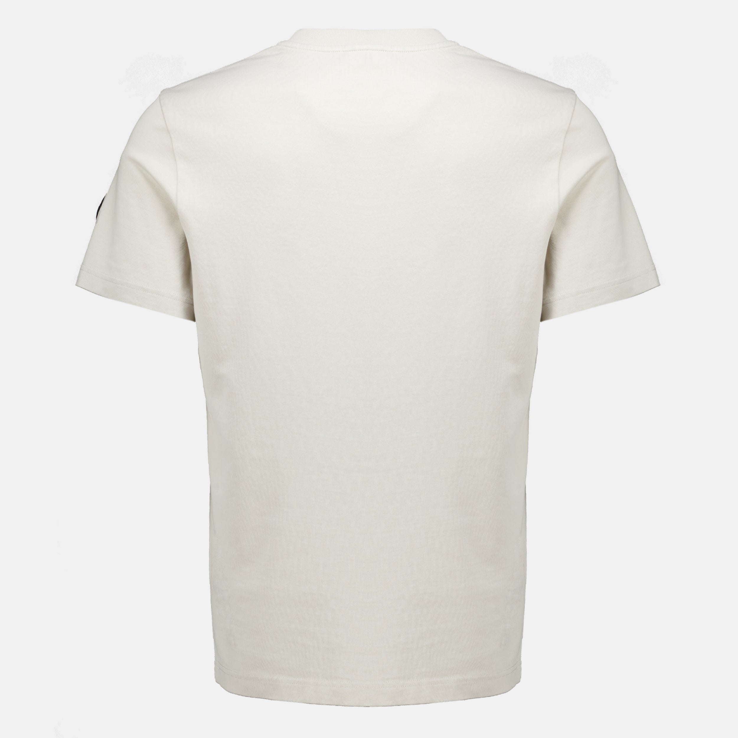T-shirts Camiseta de Algodón con Logo Blanco Moncler Blanc Homme
