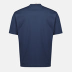 Imagen del artículo Camiseta de hombre con bolsillo de denim azul marino de la marca Moncler Grenoble - Temporada Primavera-Verano 2026 - Vista Trasera