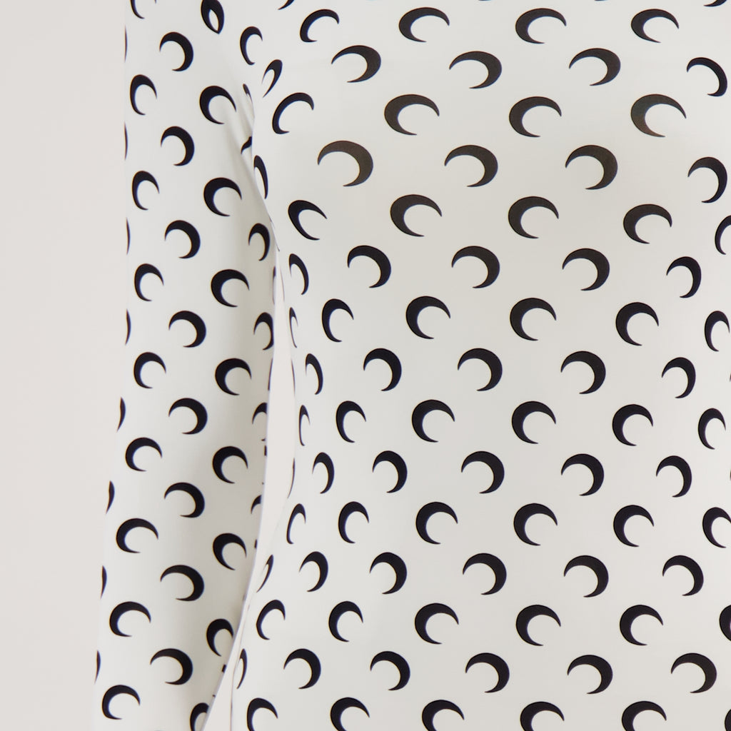 Bild des Marine Serre Moon Jersey Kurzoverall für Damen - Herbst-Winter 2025 - Detaillierte Ansicht_2