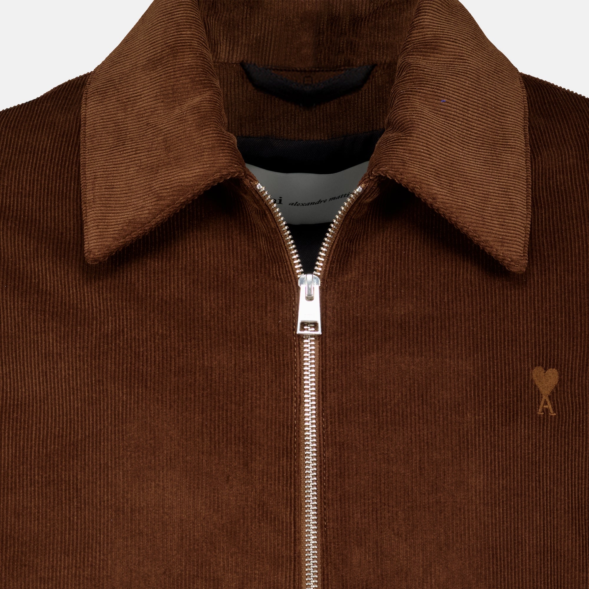 Vestes 브라운 코튼 벨벳 재킷 Ami PARIS Marron Homme