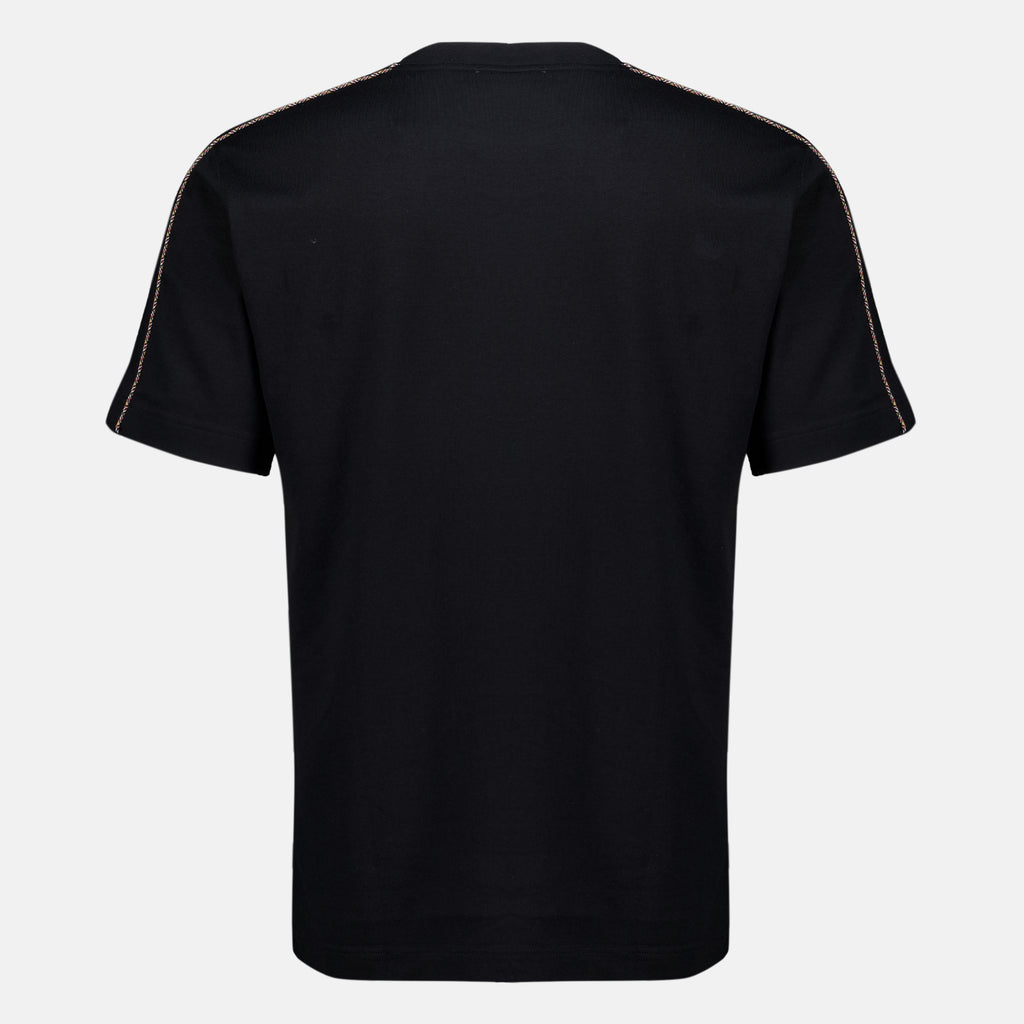 T-shirts 트리밍이 있는 블랙 티셔츠 Burberry Noir Homme