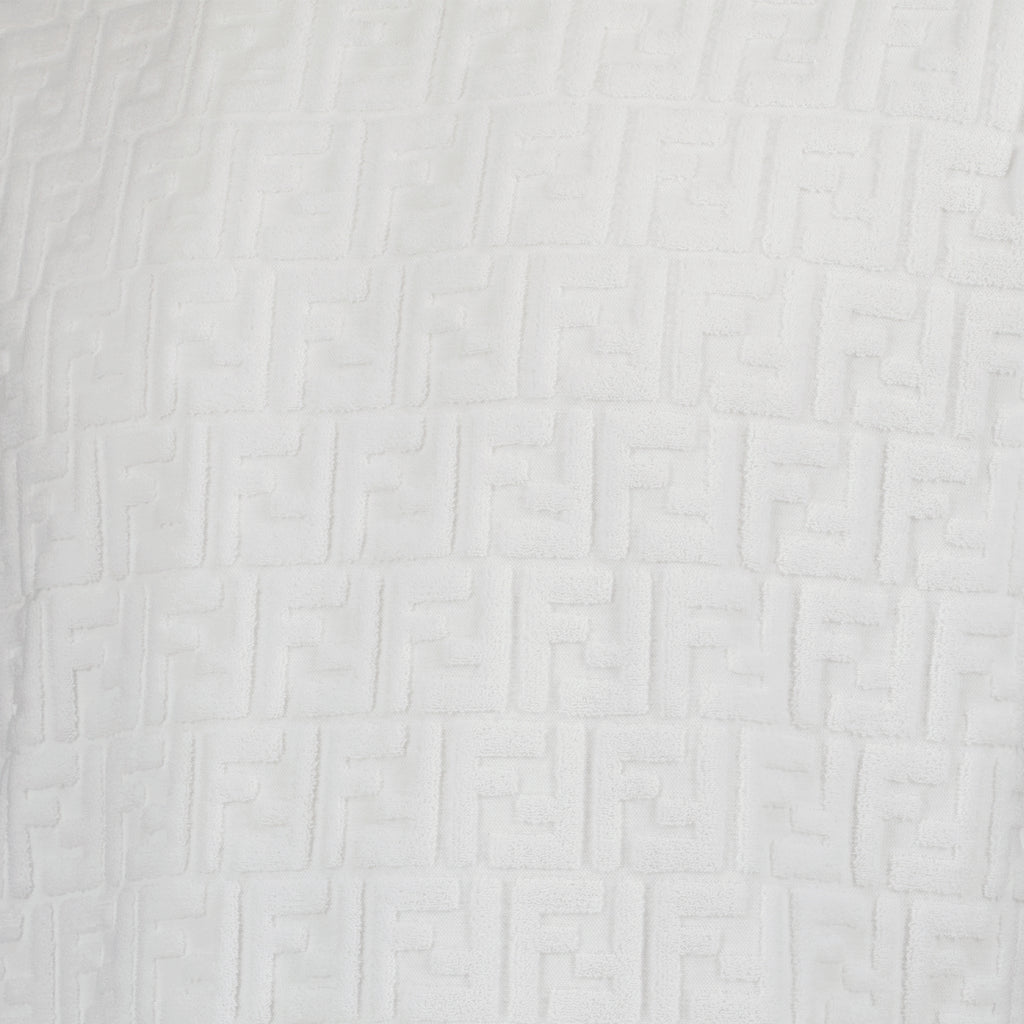 T-shirts T-shirt FF en coton éponge Fendi Blanc Homme