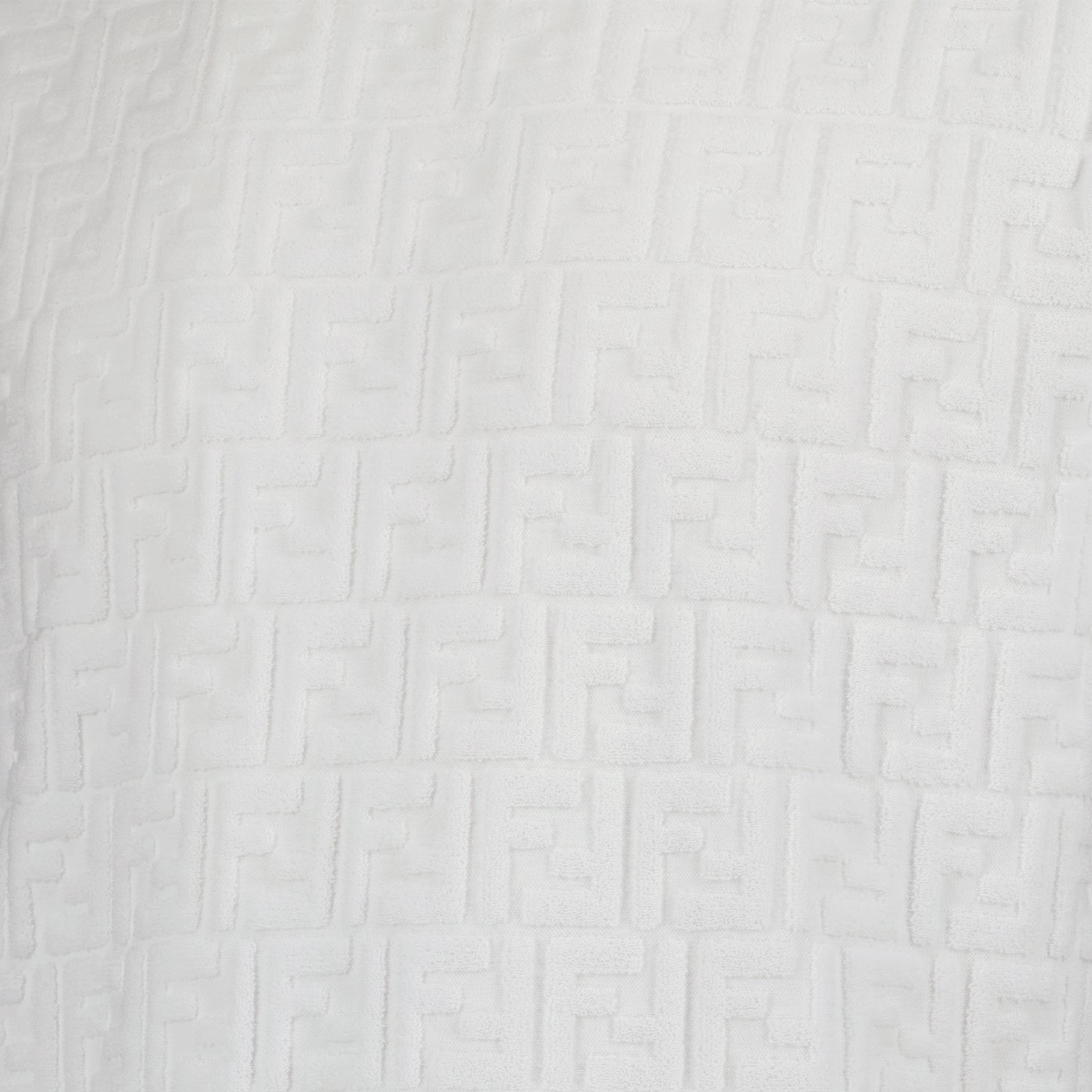 T-shirts T-shirt FF en coton éponge Fendi Blanc Homme