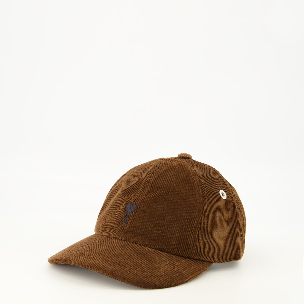 Chapeaux, casquettes et bonnets Cappello in Velluto Marrone Ami PARIS Marron Unisexe