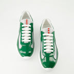Sneakers Baskets America's Cup Prada Green Homme