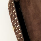 Sacs à main et épaule リックスタッド スパイク 中型ブラウンスエードバッグ Valentino Garavani Marron Femme
