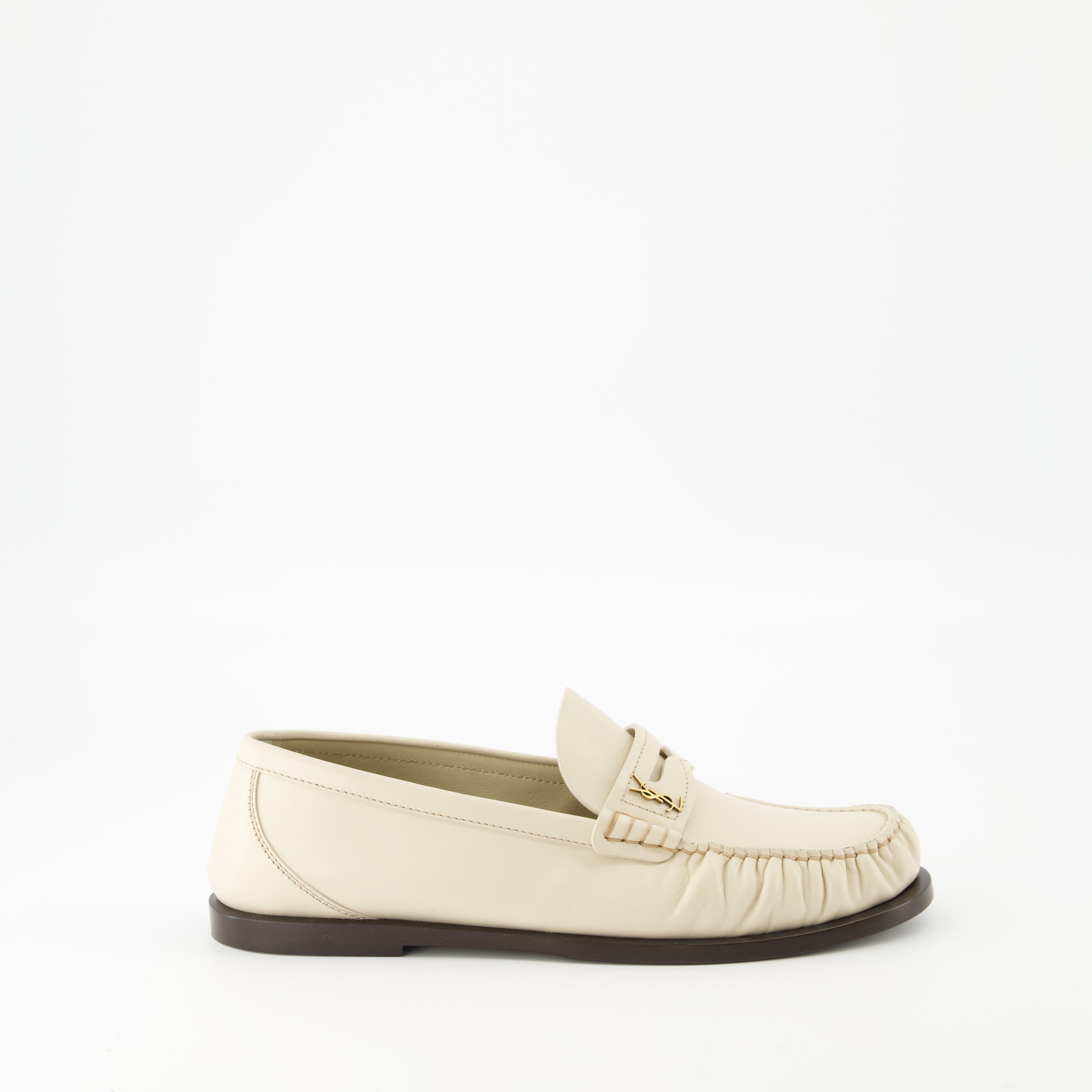 Loafers Laurent Loafers Saint Laurent White Women