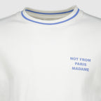 T-shirts T-Shirt Slogan Sport Bianca Drole De Monsieur Blanc Homme