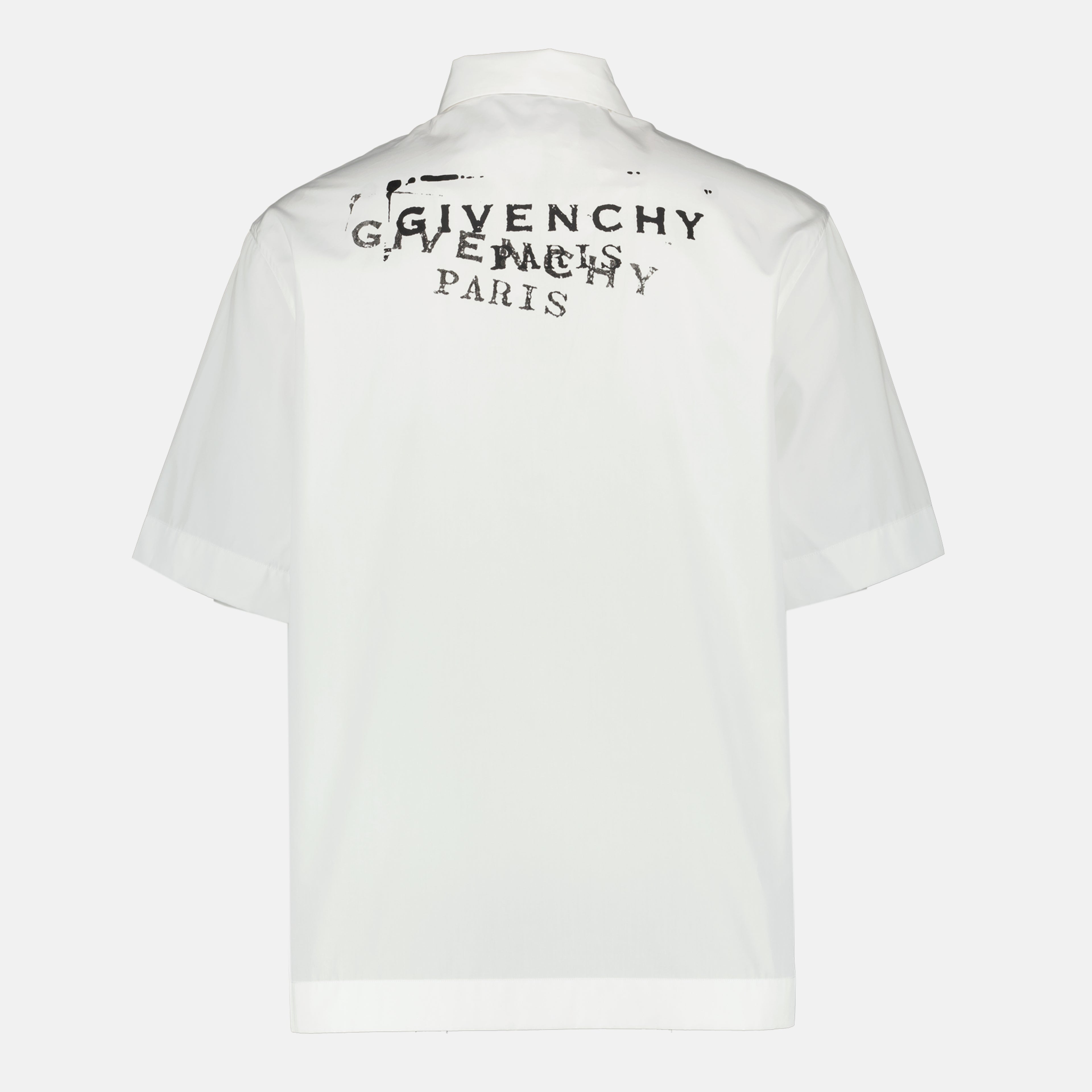 Image de l'article Chemise Givenchy Stamp blanche de la marque Givenchy pour Homme - Saison Printemps-Été 2026 - Vue de Dos