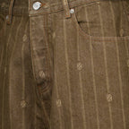 Pantalons Jeans Baggy Monogram Marrón Drole De Monsieur Marron Homme