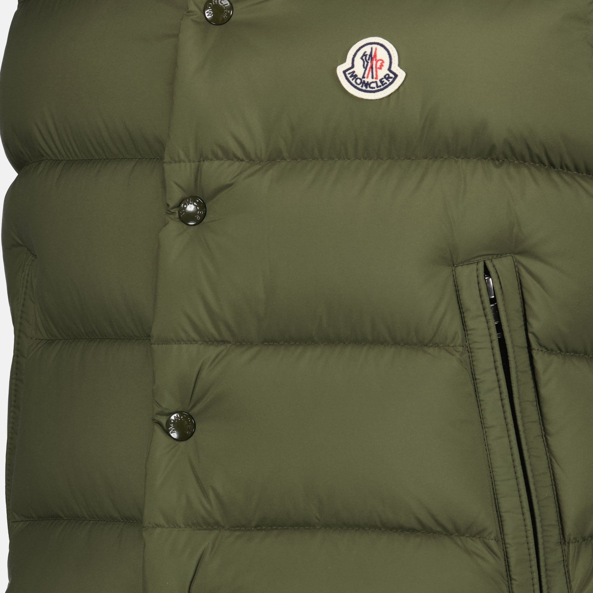 Vestes Tibb Sleeveless Down Jacket Khaki Moncler Kaki Homme