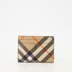 Petite maroquinerie Porte-cartes Sandon à carreaux Burberry Beige Homme