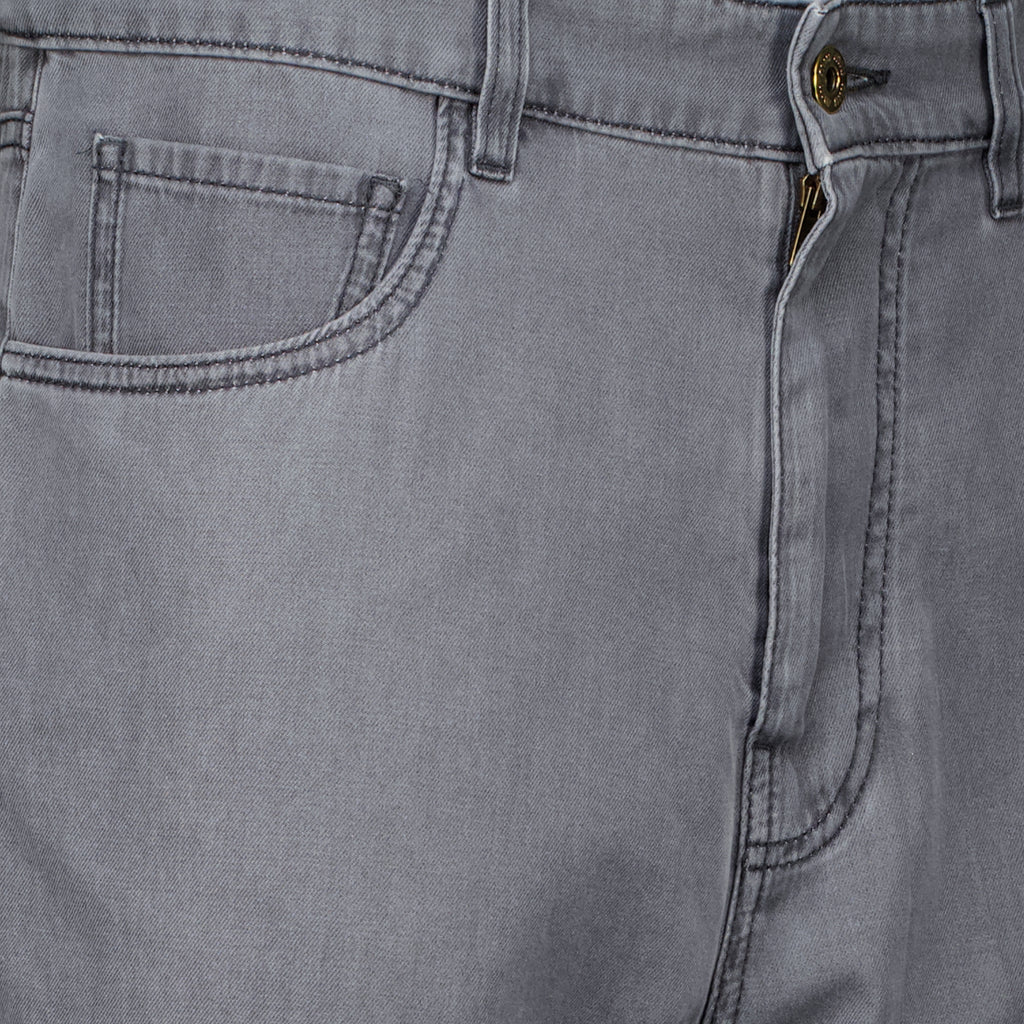 Pantalons Jeans de Denim Chambray Cinza Miu Miu Gris Femme