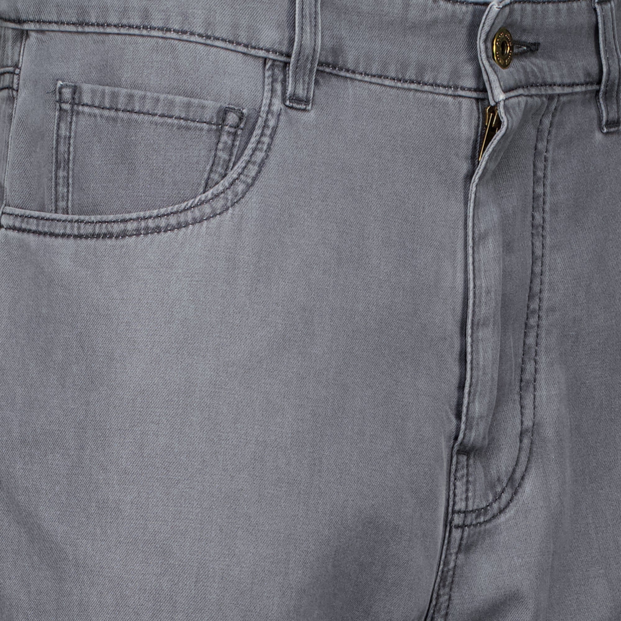 Pantalons Jean en denim chambray gris Miu Miu Gris Femme