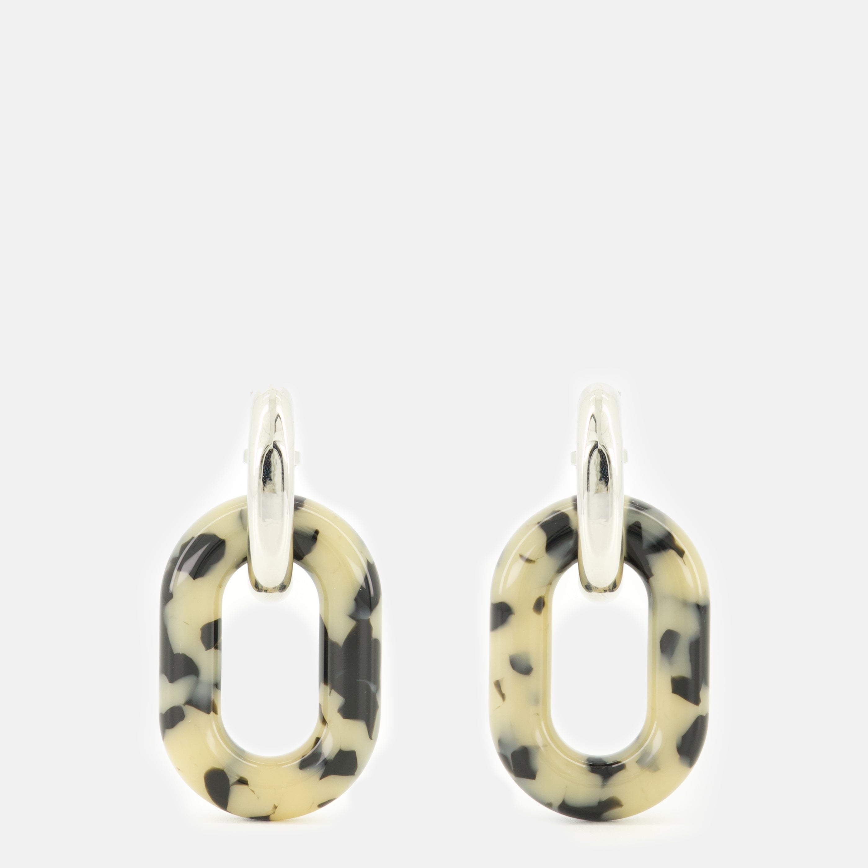 Image de l'article Boucles d'oreilles XL Link à imprimé de la marque Rabanne pour Femme - Saison Printemps-Été 2026 - Vue de Face