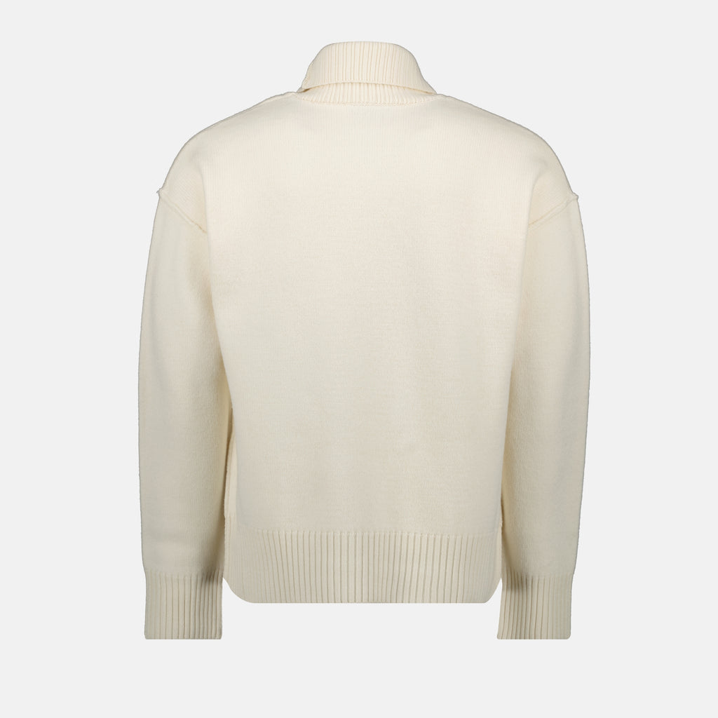 Ami PARIS 브랜드의 유니섹스용 Ami 하트 스웨터 이미지 - 2025 가을-겨울 - 상세 보기 2