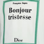 Imagem do artigo T-shirt branca com bordado de Book Cover em algodão da marca Dior para Homem - Temporada Primavera-Verão 2026 - Vista Detalhada 1