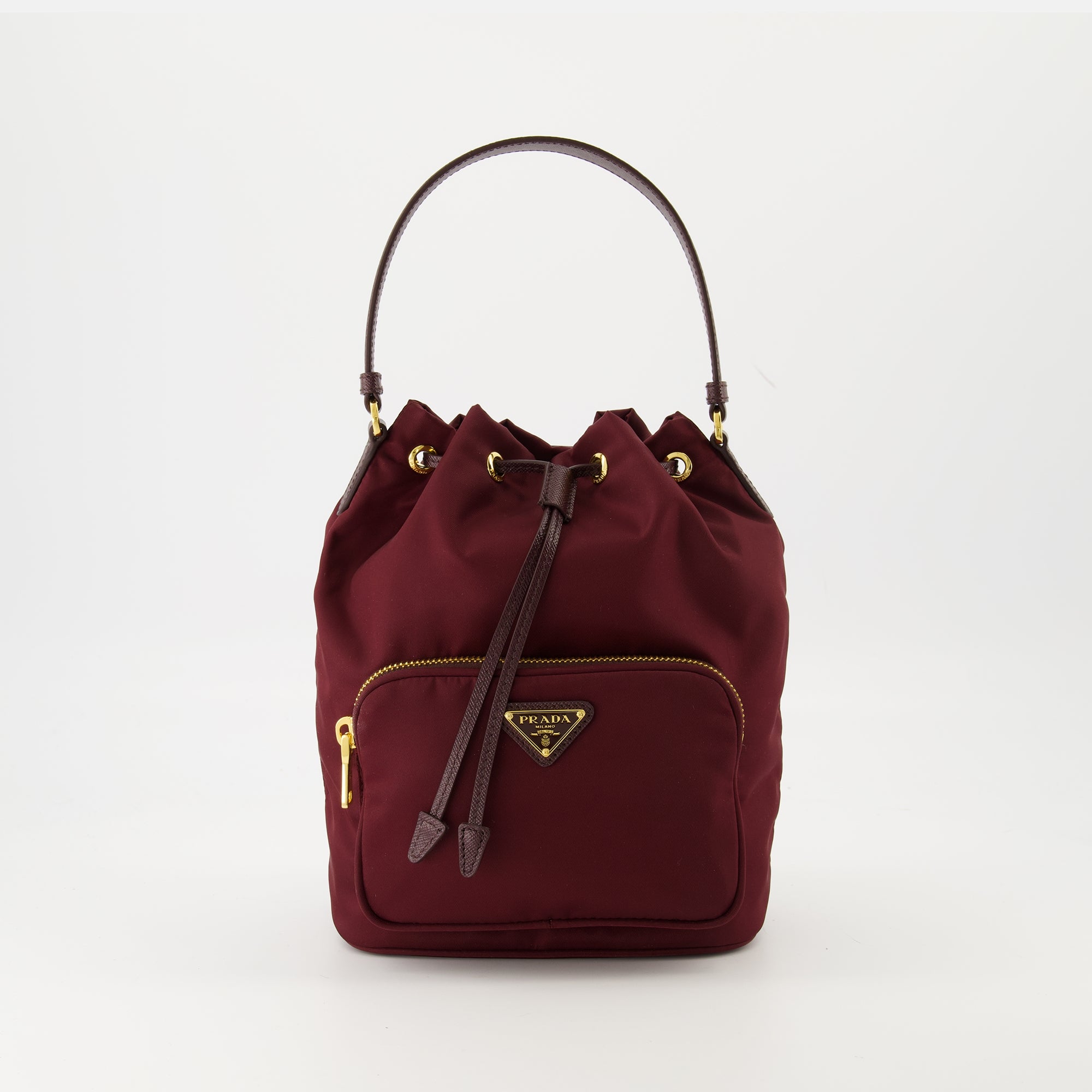 Sacs seau Sac seau Prada Bordeaux Femme