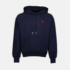 Sweatshirts Sweat à capuche Ami de coeur Ami PARIS Bleu foncé Unisexe